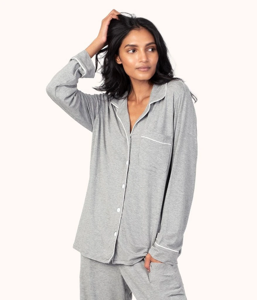 The All-Day Lounge Shirt: Heather Gray 3 The All-Day Lounge Shirt: Heather Gray