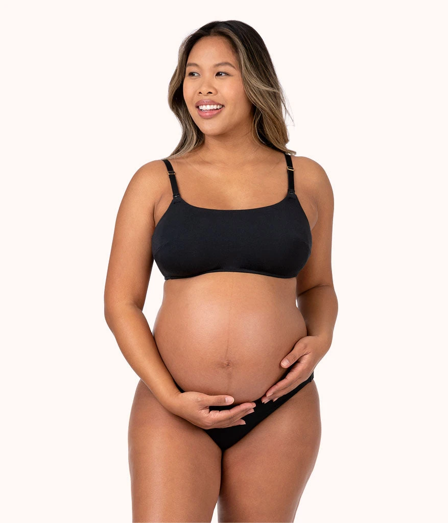 The All-Day Nursing Bralette: Jet Black 3 The All-Day Nursing Bralette: Jet Black