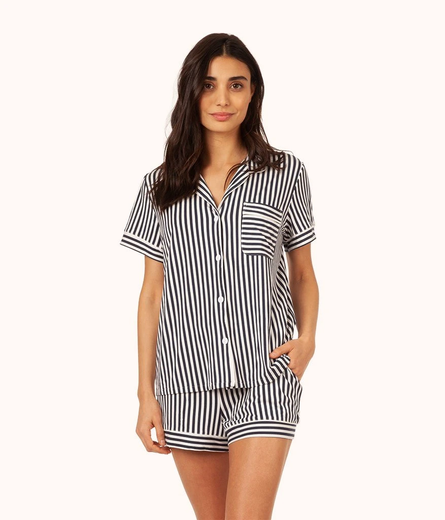 The All-Day Short Sleeve Shirt - Print: Mini Stripe Print 3 The All-Day Short Sleeve Shirt - Print: Mini Stripe Print