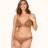 The Busty Bralette - Print: Latte Leopard
