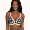 The Busty Bralette - Print: Retro Blooms