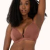 The Busty Bralette: Umber -LuxeIntimates Store 1 on model front busty bralette umber 9e9417a7 45ae 4a9f a80c 191cb19d17d7