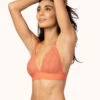 The Long-Lined Lace Bralette: Terracotta