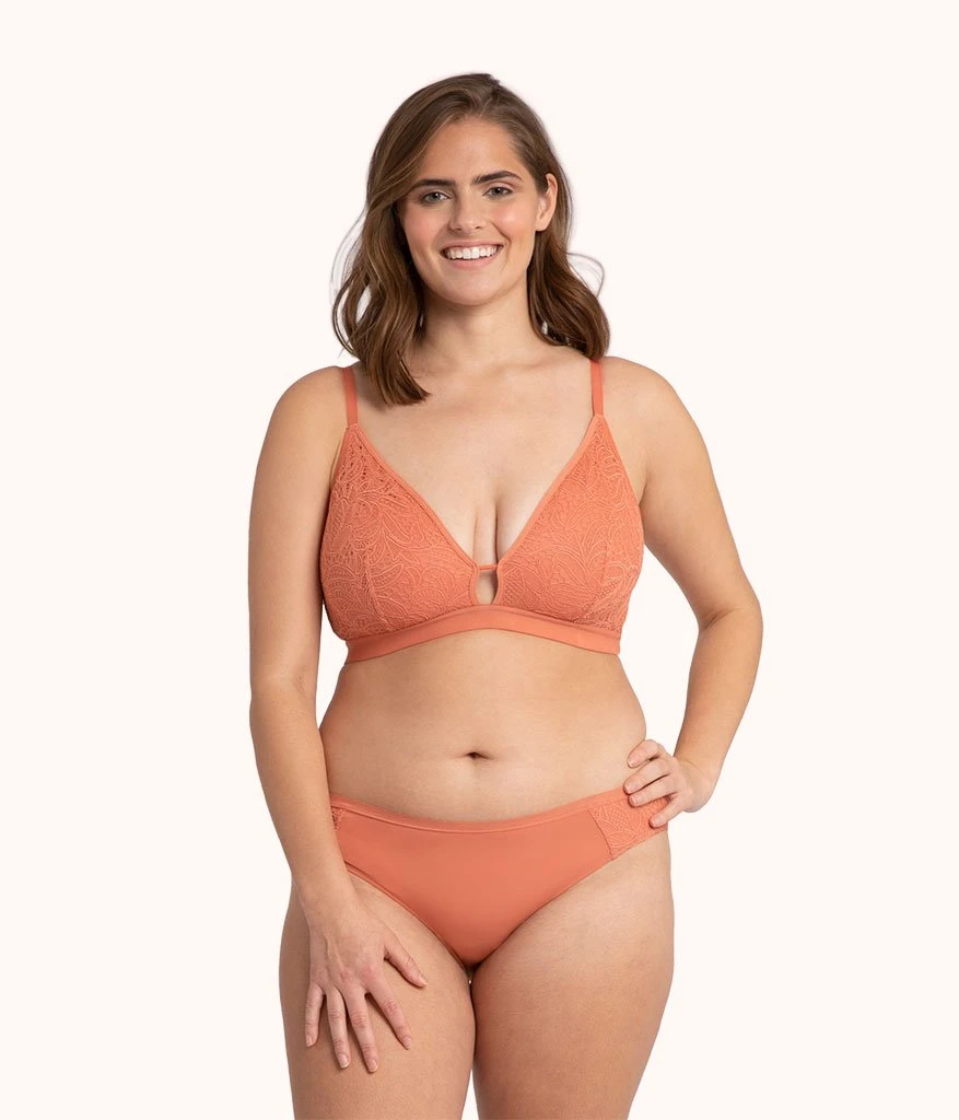 The Palm Lace Busty Bralette: Terracotta 3 The Palm Lace Busty Bralette: Terracotta
