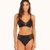 The Smooth Lace Bralette: Jet Black -LuxeIntimates Store 1 on model front smooth lace bralette jet black a04757ed 562d 45a1 9111 4c73c0f9271d