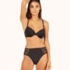 The Smooth Lace T-Shirt Bra: Jet Black -LuxeIntimates Store 1 on model front smooth lace t shirt bra jet black 30bae052 ffc5 498e 898b 01ca4994209c