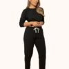 The Terry-Soft Jogger: Jet Black -LuxeIntimates Store 1 on model front terry soft jogger jet black c5c2bf45 c1a3 48bb b86f 42d7e0eb7bd0