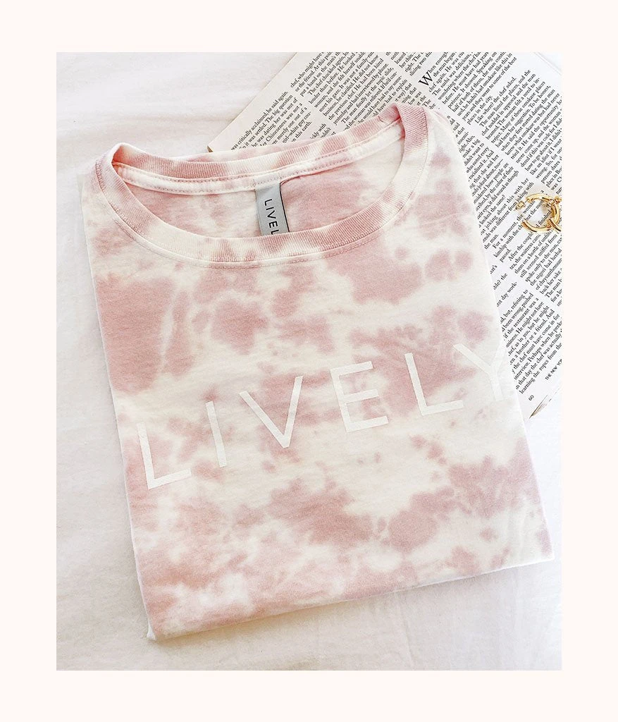 The Tie Dye Crew Tee: Pink/White 3 The Tie Dye Crew Tee: Pink/White