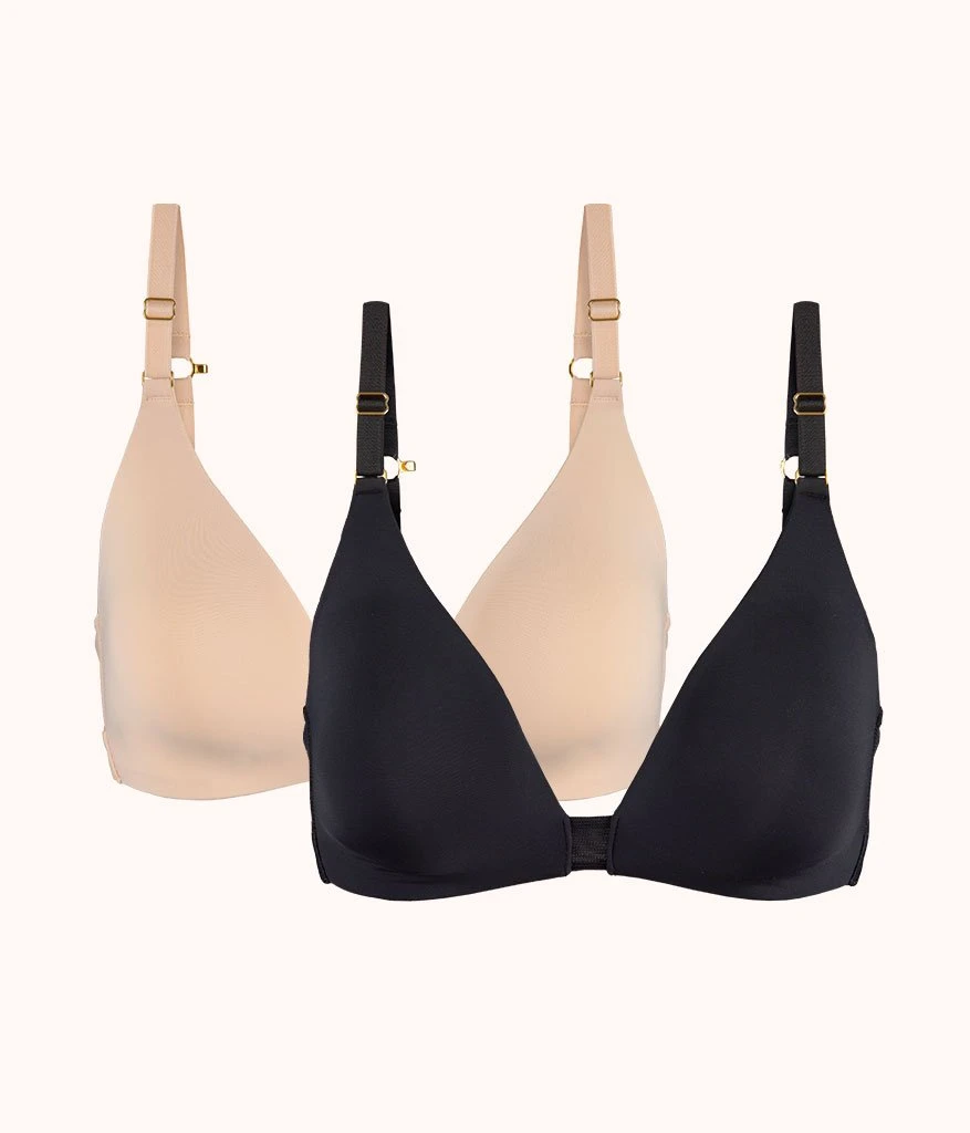 The Flex No-Wire Bra Bundle: Toasted Almond/Jet Black 3 The Flex No-Wire Bra Bundle: Toasted Almond/Jet Black