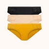 The Palm Lace Bikini Bundle: Turmeric/Toasted Almond/Jet Black -LuxeIntimates Store 1 product flat front palm lace bikini bundle multi 6b9495e8 6d1d 4adf 8b7e 77a925d4c040