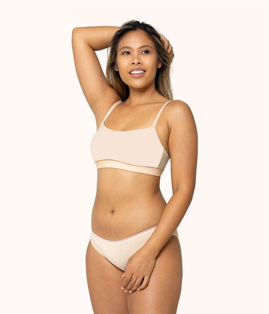 The Eco Straight Up Bralette Bundle: Jet Black/Toasted Almond - Image 2