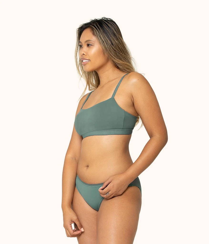 The Eco Straight Up Bralette: Harbor Green 4 The Eco Straight Up Bralette: Harbor Green - Image 2