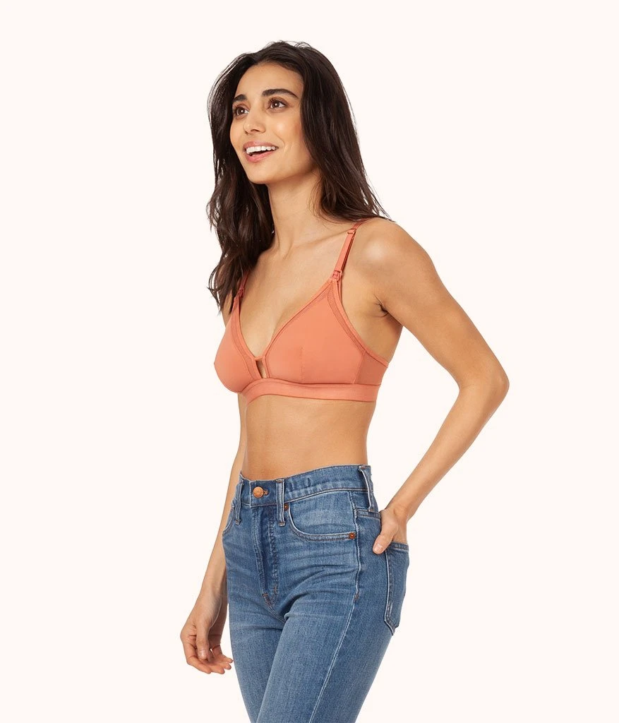 The Nursing Bralette Trio: Terracotta/Jet Black/Toasted Almond 4 The Nursing Bralette Trio: Terracotta/Jet Black/Toasted Almond - Image 2