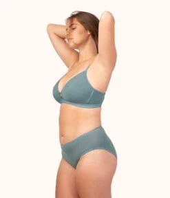 Front Page -LuxeIntimates Store 2 on model front1 ribbed busty bralette harbor green 6602d4fa 3440 4f4f 9628 4b6ad199d5f0