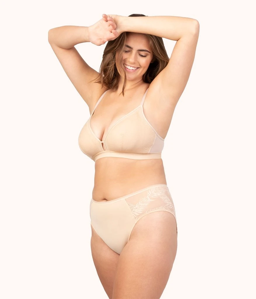 The Smooth Lace Busty Bralette: Toasted Almond 4 The Smooth Lace Busty Bralette: Toasted Almond - Image 2