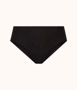 The Cotton Brief 5-Pack: Jet Black/Heather Gray -LuxeIntimates Store 2 product flat front1 cotton brief 5 pack jet black