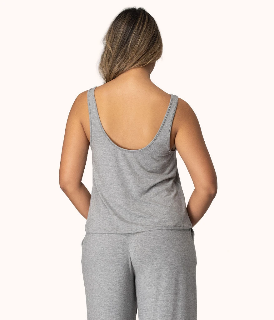 The All-Day Scoop Tank: Heather Grey 5 The All-Day Scoop Tank: Heather Grey - Image 3