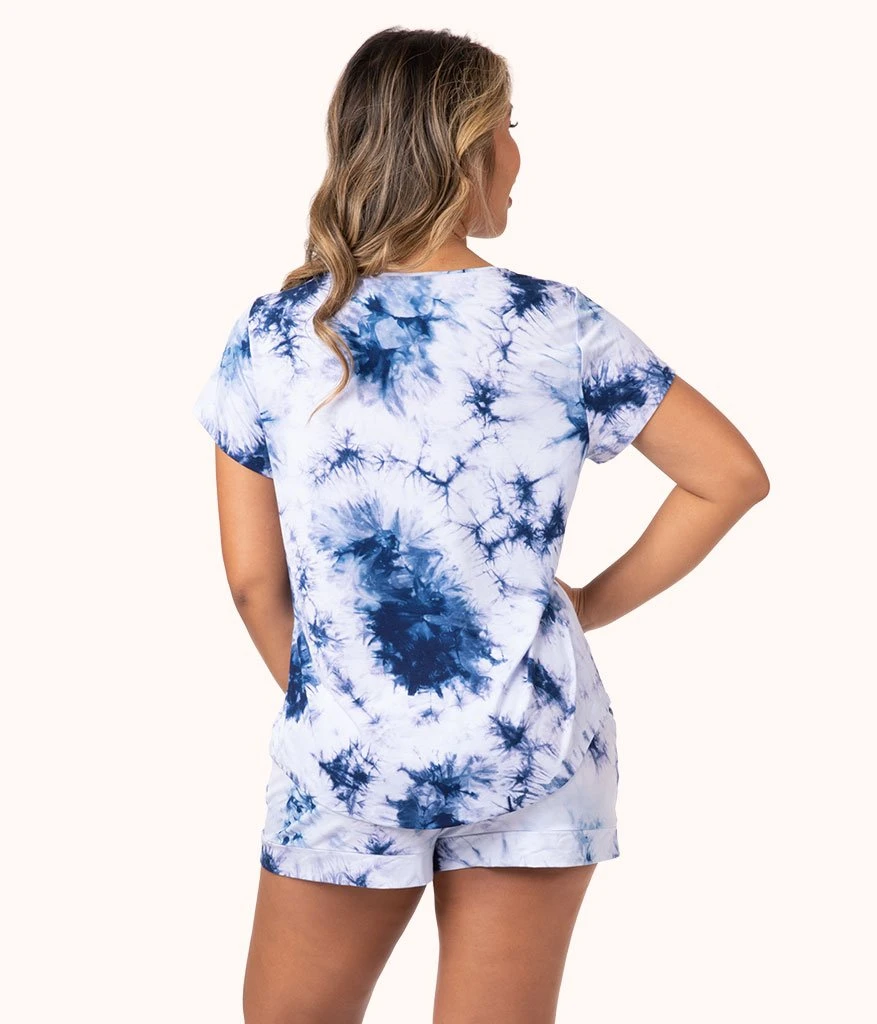 The All-Day Tie Dye Tee: Deep Blue Tie Dye 5 The All-Day Tie Dye Tee: Deep Blue Tie Dye - Image 3