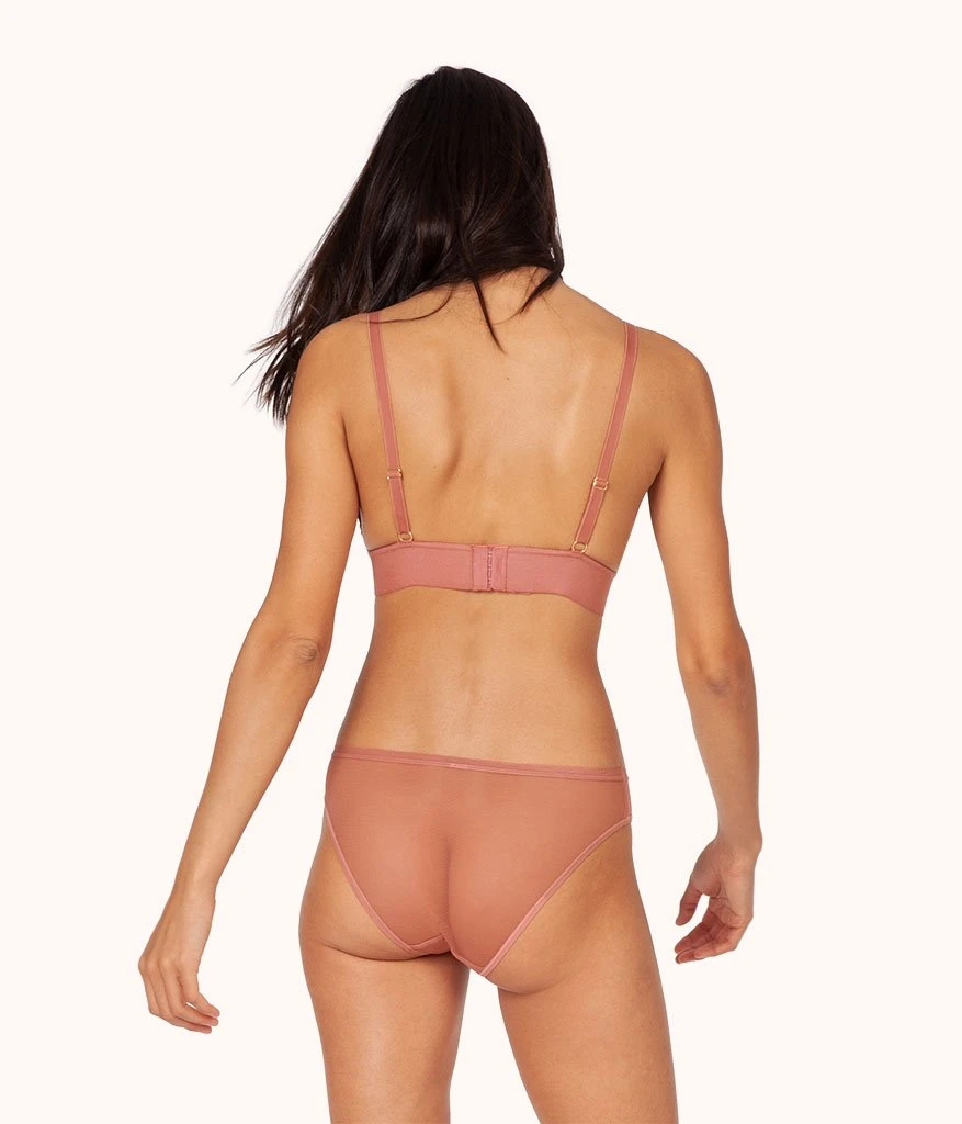 The Crochet Lace Bralette: Matte Rose 5 The Crochet Lace Bralette: Matte Rose - Image 3