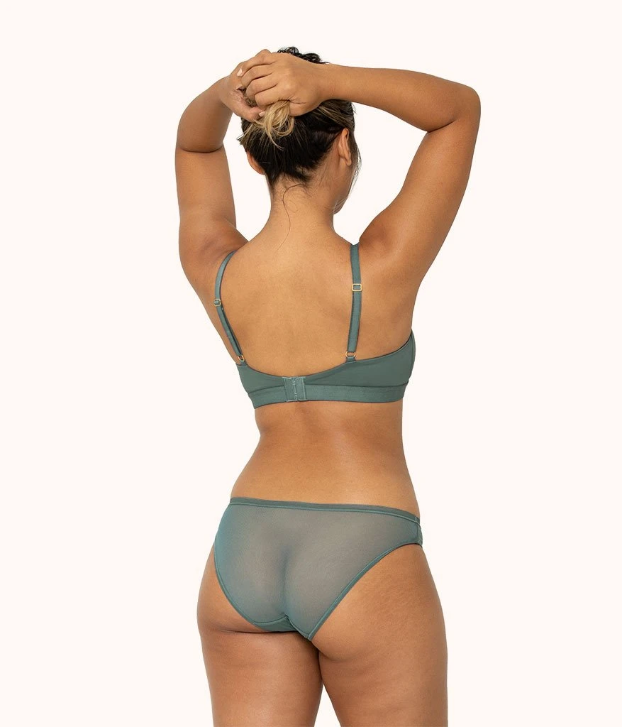 The Eco Straight Up Bralette: Harbor Green 5 The Eco Straight Up Bralette: Harbor Green - Image 3