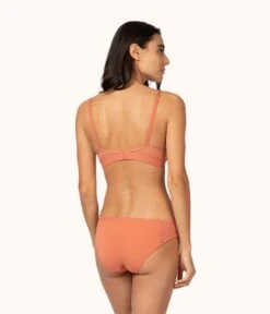 The Lace No-Wire Push-Up: Terracotta -LuxeIntimates Store 3 on model back lace no wire push up terracotta b57a15e8 945b 4981 936b 77ff41aa8d7c