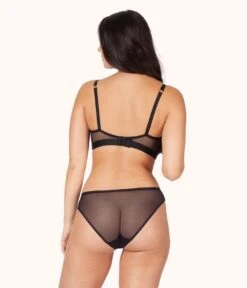 The No-Wire Nursing Bra: Jet Black -LuxeIntimates Store 3 on model back no wire maternity jet black b06e2760 3f91 4927 81b3 db8dce96575c