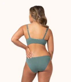 The Skinny-Strap Seamless Bralette: Harbor Green 9 The Skinny-Strap Seamless Bralette: Harbor Green -LuxeIntimates Store 3 on model back skinny strap seamless bralette harbor green 0c019b9c c5cf 415f 9635 917d515f0ba5
