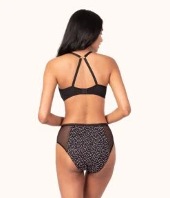 The Unlined Balconette Bra - Print: Painted Polka 10 The Unlined Balconette Bra - Print: Painted Polka -LuxeIntimates Store 3 on model back unlined balconette bra painted polka 82b829eb f3bf 4f1c 9edf a7f7cd28eaed