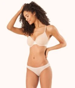 The Mesh Back Bikini Bundle - Print: Toasted Almond/Jet Black/Latte Leopard -LuxeIntimates Store 3 on model front mesh back bikini bundle latte leopard f7e39fe8 2143 44cd a871 04ad61de568e