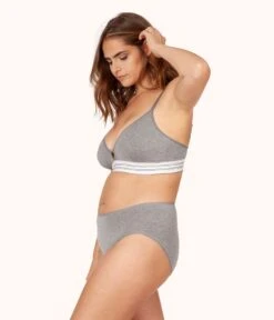 The All-Day Brief 5-Pack: Heather Gray -LuxeIntimates Store 3 on model front1 all day brief 5 pack heather gray 93f68ec6 d6a9 445c baa3 eebf4a9f9f86