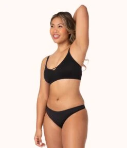 The Seamless Thong Bundle: Jet Black/Toasted Almond/Sky Blue -LuxeIntimates Store 3 on model front1 seamless thong bundle multi 3dc0675d edeb 4a5c b988 16fceb0a0424