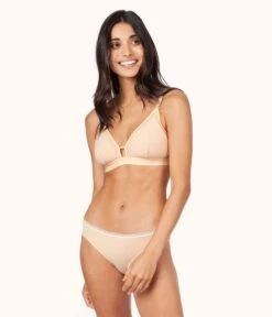 The Nursing Bralette Trio: Terracotta/Jet Black/Toasted Almond 8 The Nursing Bralette Trio: Terracotta/Jet Black/Toasted Almond -LuxeIntimates Store 3 on model front2 maternity bralette trio multi 00013ed4 a1df 47b0 a14f 84185729ea37