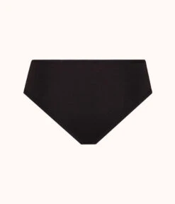 The Cotton Brief 5-Pack: Jet Black -LuxeIntimates Store 3 product flat back cotton brief 5 pack black