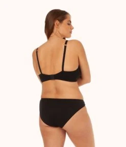 The All-Day Bikini 5-Pack: Jet Black -LuxeIntimates Store 4 on model front2 all day bikini 5 pack jet black 3b76a310 6129 48c5 8cd0 8dabdd64640b