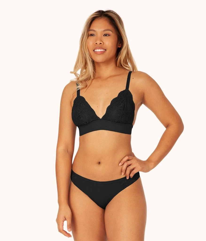 The Long-Lined Lace Bralette Trio: Terracotta/Jet Black/Toasted Almond 6 The Long-Lined Lace Bralette Trio: Terracotta/Jet Black/Toasted Almond - Image 4