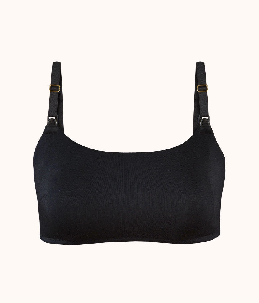 The All-Day Nursing Bralette: Jet Black 6 The All-Day Nursing Bralette: Jet Black - Image 4
