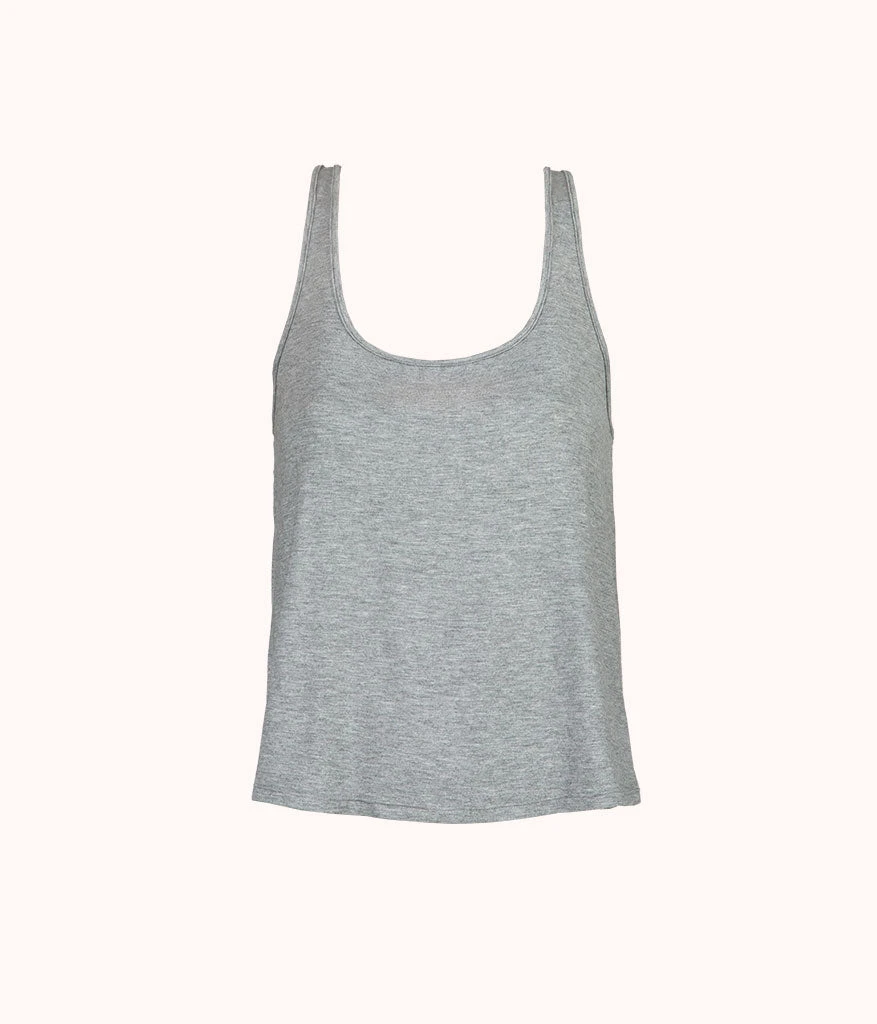 The All-Day Scoop Tank: Heather Grey 6 The All-Day Scoop Tank: Heather Grey - Image 4