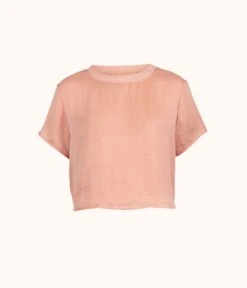The Boxer Lounge Tee: Shell Pink 10 The Boxer Lounge Tee: Shell Pink -LuxeIntimates Store 4 product flat front boxer lounge tee shell pink 6ddb5b36 976a 4818 9bdd 2c35ce65b22e
