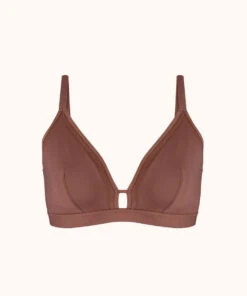 The Busty Bralette: Umber -LuxeIntimates Store 4 product flat front busty bralette umber