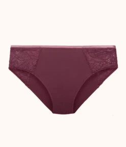 The Lace High Waist Bikini: Plum -LuxeIntimates Store 4 product flat front lace high waist bikini plum 7d2f9456 7e59 4a79 bee3 0f5ab27e4931