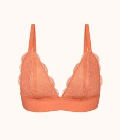 The Long-Lined Lace Bralette: Terracotta -LuxeIntimates Store 4 product flat front long lined lace bralette terracotta 3788f796 d091 4ead 97ec 3b653a6da0dd