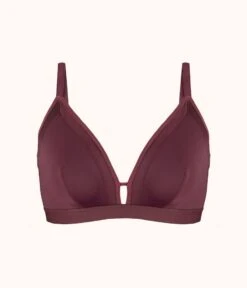 The Luxe Trim Busty Bralette: Plum -LuxeIntimates Store 4 product flat front luxe trim busty bralette plum 721ec5af 2c56 4ecf a352 2c4512799501