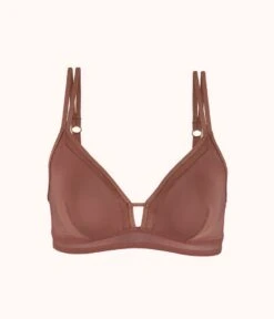 The Mesh Trim Bralette: Umber 10 The Mesh Trim Bralette: Umber -LuxeIntimates Store 4 product flat front mesh trim bralette umber 2e5be58c b1fa 4e78 8be5 0a3bbe3a88e4