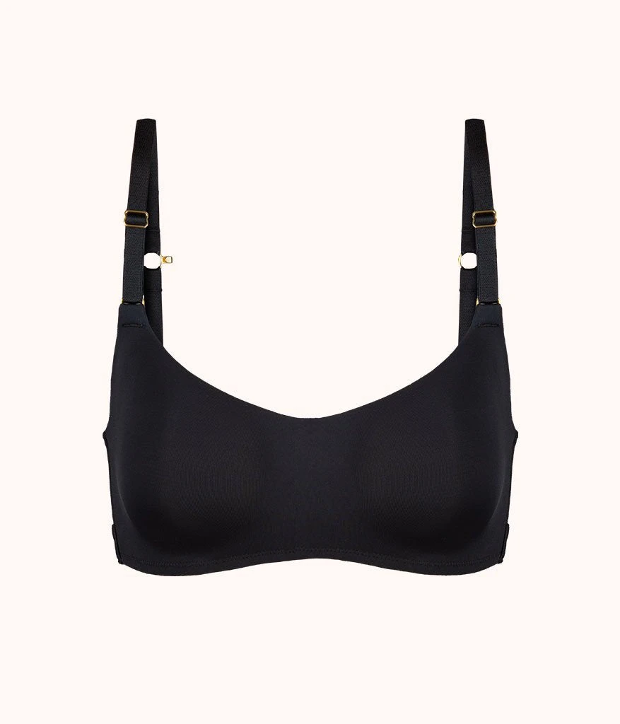 The No-Wire Balconette Bra: Jet Black 7 The No-Wire Balconette Bra: Jet Black - Image 5