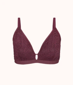 The Palm Lace Busty Bralette: Plum 10 The Palm Lace Busty Bralette: Plum -LuxeIntimates Store 4 product flat front palm lace busty bralette plum 60e7bb44 54fd 4ed9 b803 a6808c5677cf