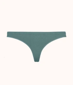The Seamless Thong: Harbor Green -LuxeIntimates Store 4 product flat front seamless thong harbor green 7471e8e6 8737 4e0e a983 1507087c9929