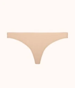 The Seamless Thong: Toasted Almond -LuxeIntimates Store 4 product flat front seamless thong toasted almond 6edef0b5 365e 47f3 9768 554feaae626a
