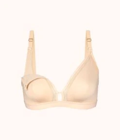 The Busty Nursing Bralette: Toasted Almond -LuxeIntimates Store 5 product flat1 front busty maternity bralette toasted almond 11d35bfa 7ebb 45f8 a9c2 e4dd42911df8