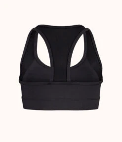 The Active Racerback Bra: Jet Black -LuxeIntimates Store 5 product flat back active racerback bra jet black c2f6a03a 2d24 4644 8ddb bd4302c4fea9
