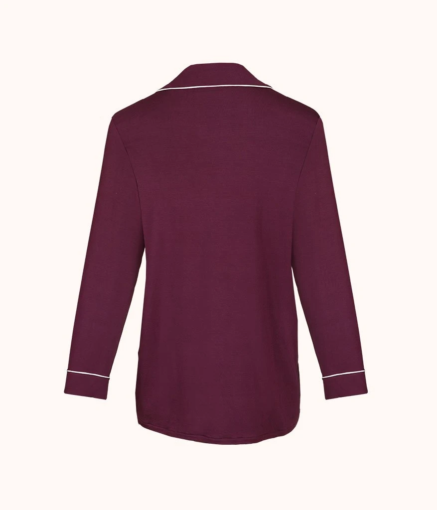 The All-Day Lounge Shirt: Plum 6 The All-Day Lounge Shirt: Plum - Image 5